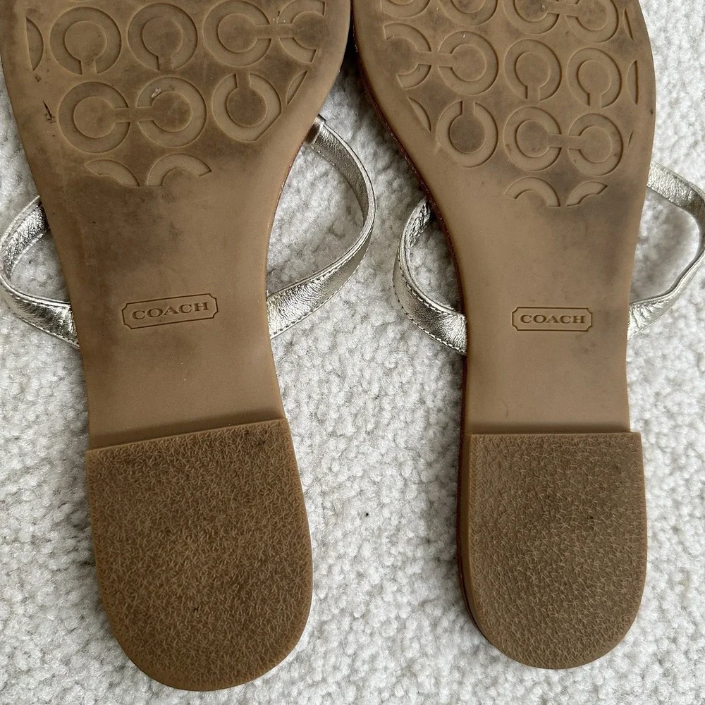 Coach Rachal Thong Tong Sandals Flip Flops Shoes Size 9 B - Picture 15 of 16
